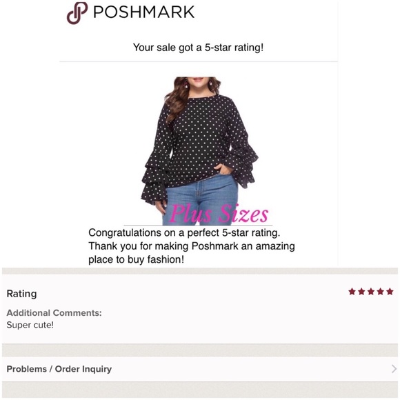 β¨HPβ¨ Plus Size Polkadot Top - 5 βοΈ Rated! - Picture 8 of 8